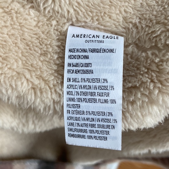 American Eagle Shacket - sherpa lined jacket XS - Picture 8 of 12